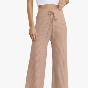 Knit lounge pants - black